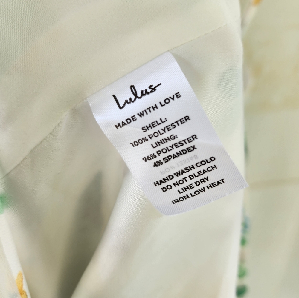 Lulus Bow Figure Ivory Floral Print Mini Dress - Picture 10 of 11